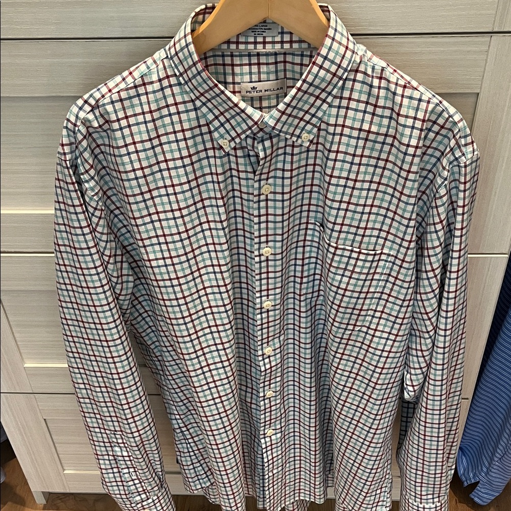 Peter Millar Men’s Button Down Size XL EUC